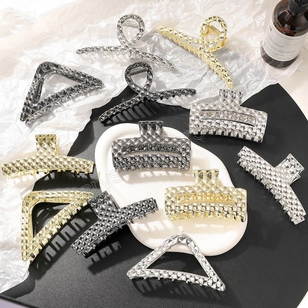 fashion geometric hair clips metal hair claw for women girls headwear hollow barrettes rhombic cross hairclip hair accessories, Slivery;white
fashion geometric hair clips metal hair claw for women girls headwear hollow barrettes rhombic cross hairclip hair accessories, Slivery;white