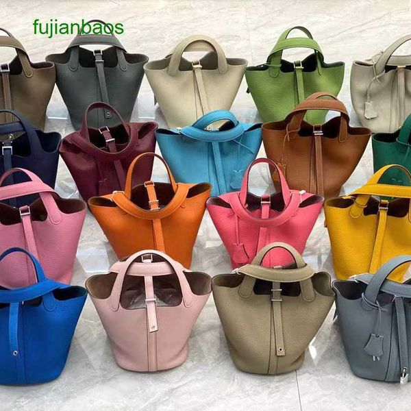 hemres picotn handbags new leather vegetable basket bag layer cowhide women's leisure bucket handbag soft tote, Black
hemres picotn handbags new leather vegetable basket bag layer cowhide women's leisure bucket handbag soft tote, Black
