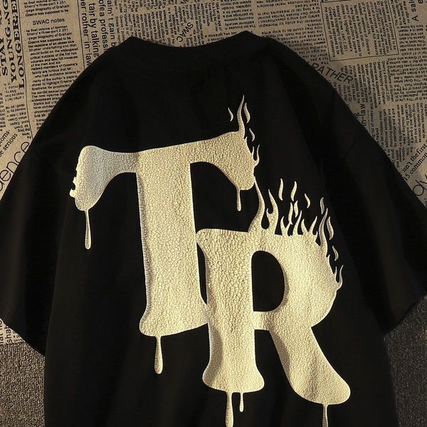 mens tshirts american retro flame letter cotton short sleeved tshirt men loose ins trendy half clothing oversized t shirt 230419, White;black
mens tshirts american retro flame letter cotton short sleeved tshirt men loose ins trendy half clothing oversized t shirt 230419, White;black