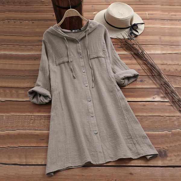 women's t shirt womens single breasted cotton linen hooded shirt dress ladies cardigan buttons casual loose blouse for 2023 230419, White
women's t shirt womens single breasted cotton linen hooded shirt dress ladies cardigan buttons casual loose blouse for 2023 230419, White