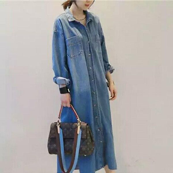 shirts korea long side slits popular loose denim shirt dress large size thin coat casual new arrival women blusas de damas f1312, White
shirts korea long side slits popular loose denim shirt dress large size thin coat casual new arrival women blusas de damas f1312, White