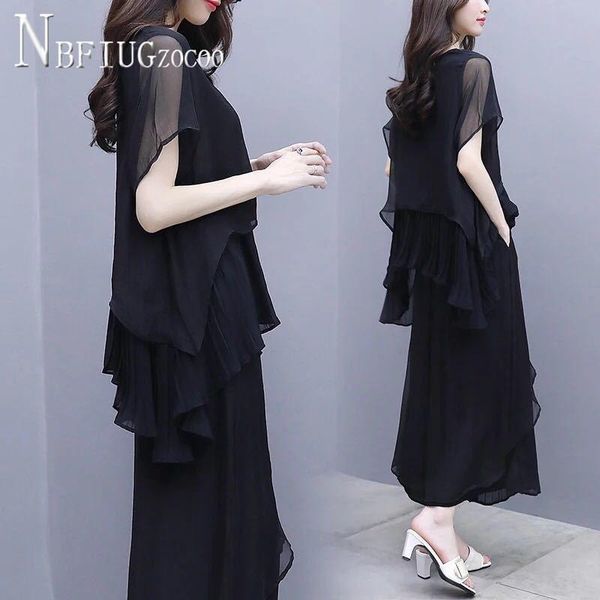 dress 2020 summer plus size chiffon women sets blouse and wide leg pants female sets, White
dress 2020 summer plus size chiffon women sets blouse and wide leg pants female sets, White