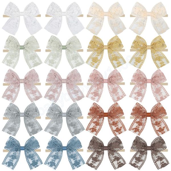 elegant lace bowknot headband girls solid color lovely soft head bands headwear children hair accessories, Slivery;white
elegant lace bowknot headband girls solid color lovely soft head bands headwear children hair accessories, Slivery;white