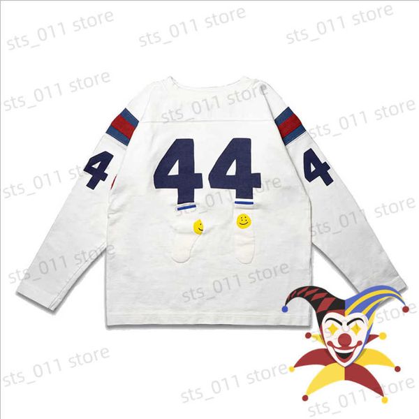 men's t-shirts long sleeves kapital kountry no. 44 football t shirt men women patchwork t-shirt with socks tee t230419, White;black
men's t-shirts long sleeves kapital kountry no. 44 football t shirt men women patchwork t-shirt with socks tee t230419, White;black