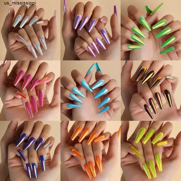false nails pinpai 24 ps efeito de espelho longo caixo imprensa em unhas falsas kit com adesivo cobertura completa artificial falso prego ar, Red;gold
false nails pinpai 24 ps efeito de espelho longo caixo imprensa em unhas falsas kit com adesivo cobertura completa artificial falso prego ar, Red;gold