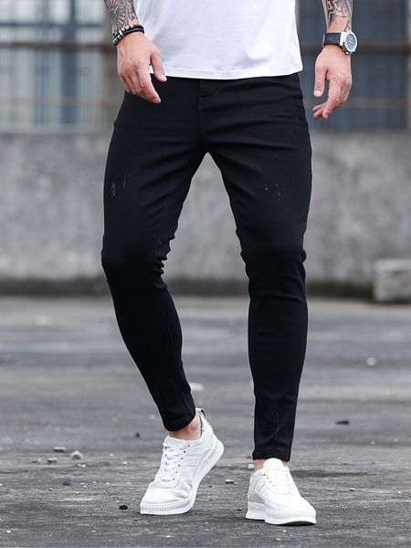 men's jeans 2023 spring summer mens high fashion black skinny ankle fit ripped men stylish designer denim pants for man 230419, Blue
men's jeans 2023 spring summer mens high fashion black skinny ankle fit ripped men stylish designer denim pants for man 230419, Blue