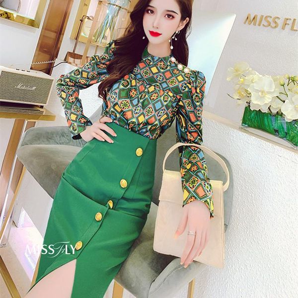 pants new runway skirt suits women's elegant vintage retro flowers printed blouse shirts + cut bottons skirt suits set ns321, White
pants new runway skirt suits women's elegant vintage retro flowers printed blouse shirts + cut bottons skirt suits set ns321, White