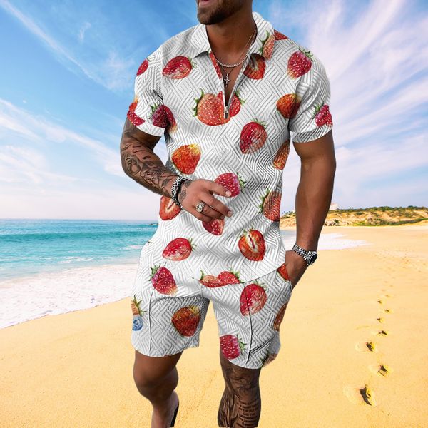 men's tracksuits summer men polo shirt men clothing polo shirts for men set streetwear 3d strawberry short sleeve polo shirt shorts sui, Gray
men's tracksuits summer men polo shirt men clothing polo shirts for men set streetwear 3d strawberry short sleeve polo shirt shorts sui, Gray