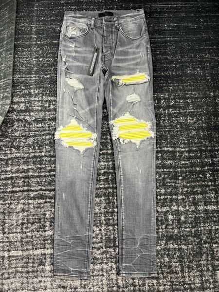 mens jeans casual slim men designers jean stretch pants destroy the quilt ripped straight knee yellow leather retro hip hop street pant 2ekk, Blue
mens jeans casual slim men designers jean stretch pants destroy the quilt ripped straight knee yellow leather retro hip hop street pant 2ekk, Blue