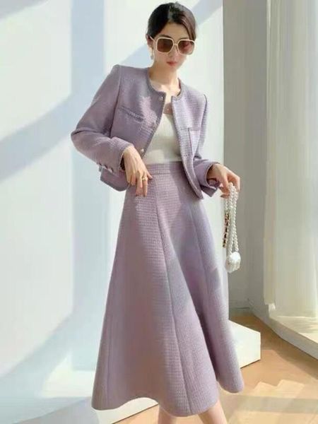 dress small fragrance tweed two piece set women short jacket coat + long skirt suits korean fashion sweet 2 piece sets, White
dress small fragrance tweed two piece set women short jacket coat + long skirt suits korean fashion sweet 2 piece sets, White
