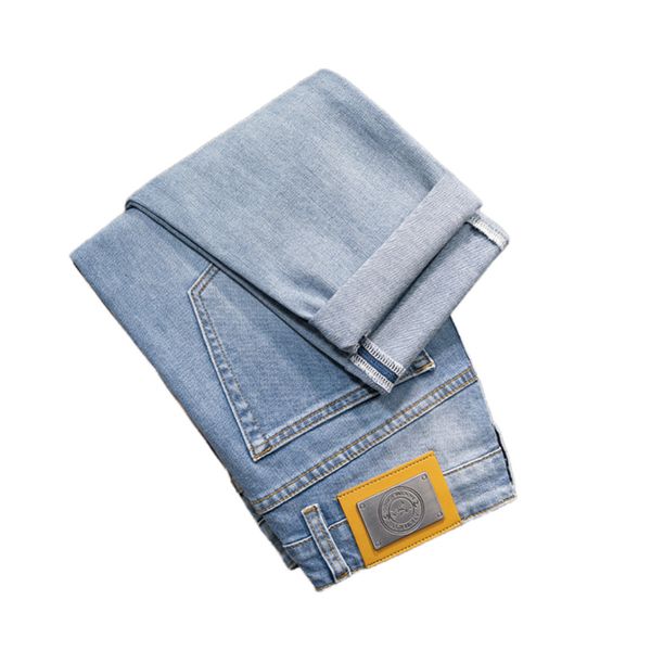 men's jeans spring summer thin slim fit european american high-end brand small straight double f pants q9550-1, Blue
men's jeans spring summer thin slim fit european american high-end brand small straight double f pants q9550-1, Blue