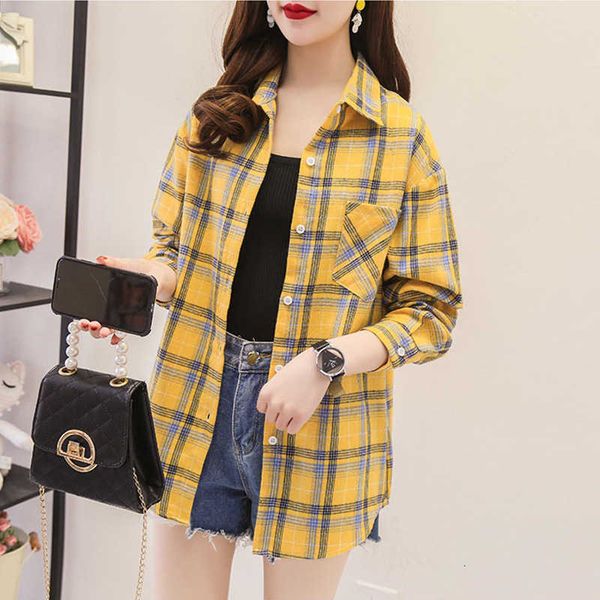 sunscreen air cotton conditioning shirt plaid women's lapel casual 2023 spring/summer new loose oversized clothes women, White
sunscreen air cotton conditioning shirt plaid women's lapel casual 2023 spring/summer new loose oversized clothes women, White
