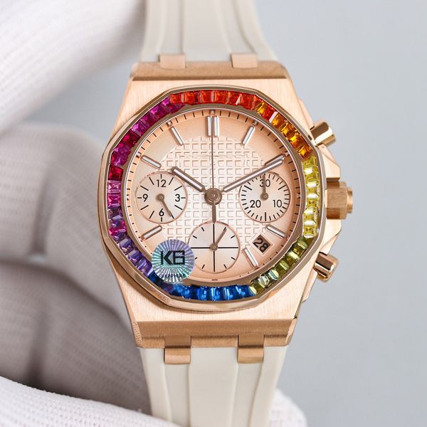 rainbow circle diamond women watch quartz movement watches 37mm sapphire lady business wristwatches montre de luxe, Slivery;brown
rainbow circle diamond women watch quartz movement watches 37mm sapphire lady business wristwatches montre de luxe, Slivery;brown