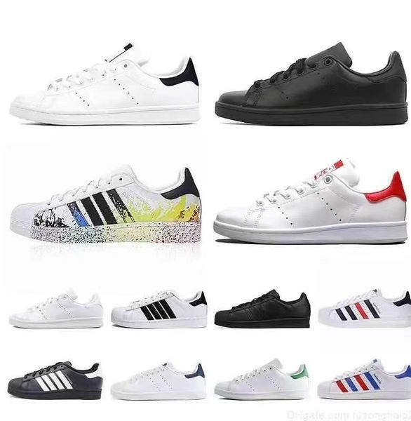 classic stan smith platform sneakers for men's women's leather shoes triple black red silver green superstars white pink superstar
classic stan smith platform sneakers for men's women's leather shoes triple black red silver green superstars white pink superstar