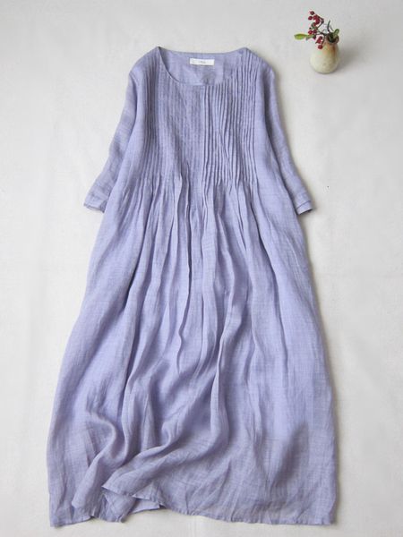 casual dresses summer women's dress literature and art mori ramie organ pleated mid-length thin robe spring and summer linen skirt 2304, Black;gray
casual dresses summer women's dress literature and art mori ramie organ pleated mid-length thin robe spring and summer linen skirt 2304, Black;gray