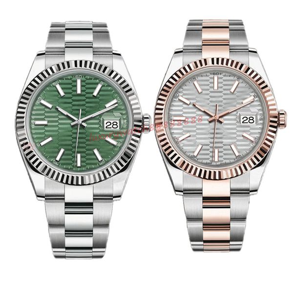 new mechanical watch mens clock 41mm 36mm stainless steel corrugated dial movement watches waterproof sport fashion womens wristwatch gift m, Slivery;brown
new mechanical watch mens clock 41mm 36mm stainless steel corrugated dial movement watches waterproof sport fashion womens wristwatch gift m, Slivery;brown