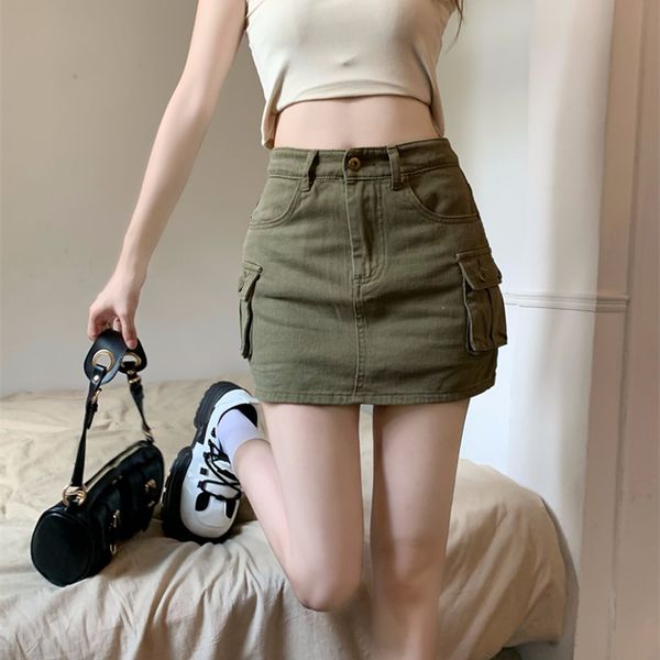 skirts straight summer women tooling skirt high waist big pockets cargo mini skirt harajuku y2k clothing streetwear bodycorn slim 230419, Black
skirts straight summer women tooling skirt high waist big pockets cargo mini skirt harajuku y2k clothing streetwear bodycorn slim 230419, Black