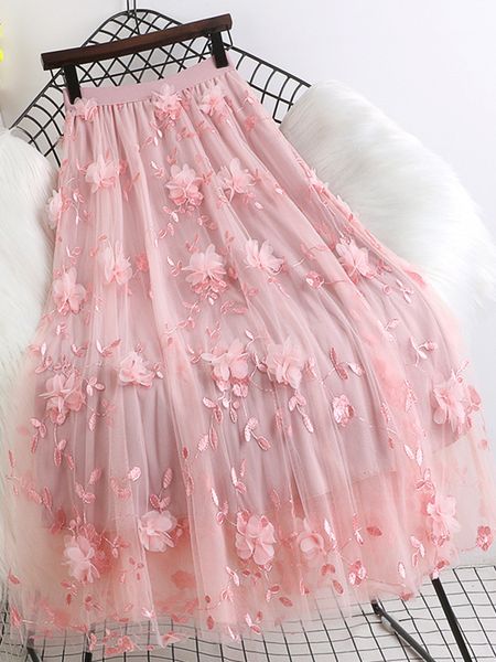 skirts 3d floral embroidered mesh skirts spring summer fresh sweet high waist slim long fairy skirts jupe faldas largas 230419, Black
skirts 3d floral embroidered mesh skirts spring summer fresh sweet high waist slim long fairy skirts jupe faldas largas 230419, Black