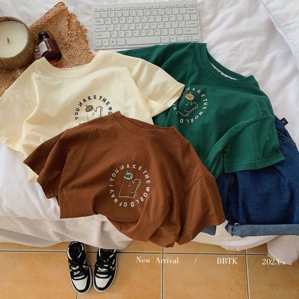 t-shirts 2023 summer girls boys cute cartoon short sleeve t-shirts baby kids children cotton tee p230419, Blue
t-shirts 2023 summer girls boys cute cartoon short sleeve t-shirts baby kids children cotton tee p230419, Blue