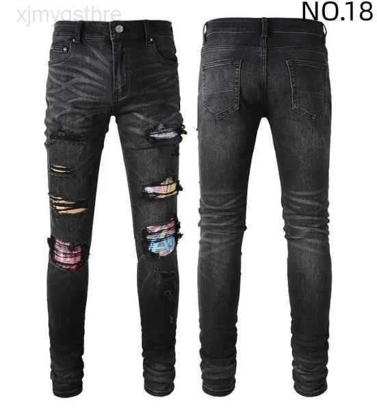men black ripped jeans designer pants for middle waist slim fit leopard patch long light blue printing cotton self-cultivation make old wash
men black ripped jeans designer pants for middle waist slim fit leopard patch long light blue printing cotton self-cultivation make old wash
