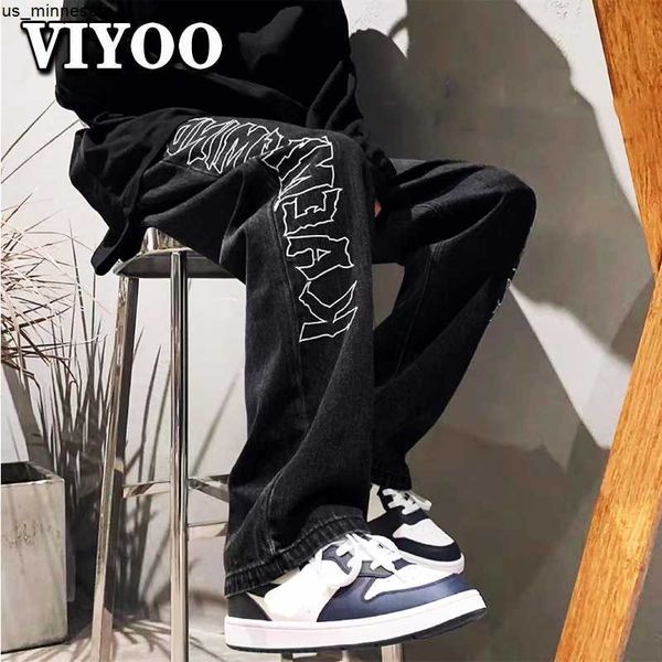 men's jeans men's women hip hop male black printed y2k baggy jeans man retro vintage denim pants straight trousers wide leg pants, Blue
men's jeans men's women hip hop male black printed y2k baggy jeans man retro vintage denim pants straight trousers wide leg pants, Blue