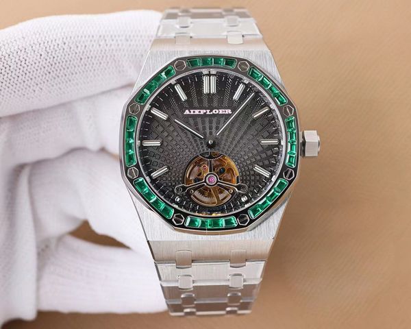 iced out diamond tourbillon watches for men automatic mechanical movement watch full stainless steel waterproof luminous luxury relojes para, Slivery;black 
iced out diamond tourbillon watches for men automatic mechanical movement watch full stainless steel waterproof luminous luxury relojes para, Slivery;black