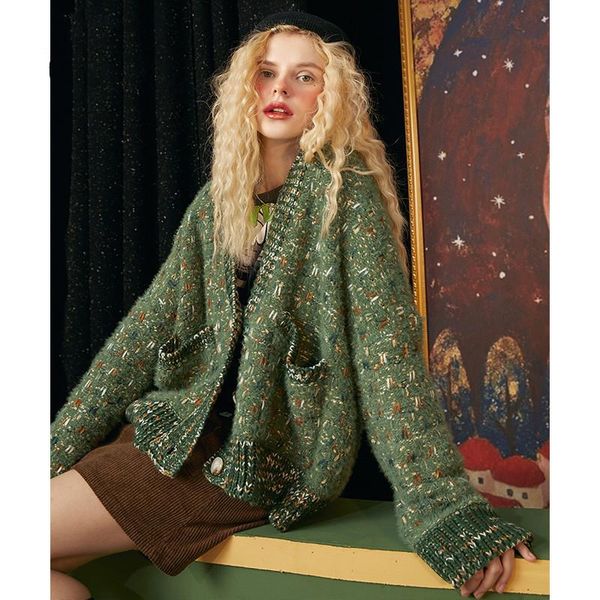 sweaters winter forester cardigan women green christmas sweater loose femal knitingwear europe fashion outwear clohte, White;black
sweaters winter forester cardigan women green christmas sweater loose femal knitingwear europe fashion outwear clohte, White;black