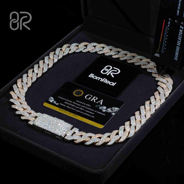 14mm 18" vvs custom moissanite cuban link chain necklace two tones 925 sterling silver fine jewelry
14mm 18" vvs custom moissanite cuban link chain necklace two tones 925 sterling silver fine jewelry