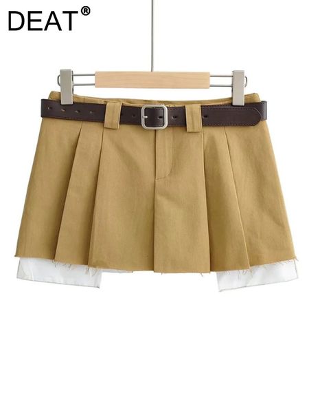 skirts deat spring fashion women low waist with belt clothes two pieces pleated mini skirt female short wy57604l 230419, Black
skirts deat spring fashion women low waist with belt clothes two pieces pleated mini skirt female short wy57604l 230419, Black