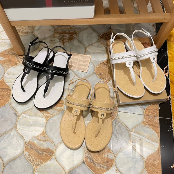 women flat thong sandal lambskin slipper pearl chain camellia flip flops paris interlocking c flats satin mule slingback designer summer sho, Black
women flat thong sandal lambskin slipper pearl chain camellia flip flops paris interlocking c flats satin mule slingback designer summer sho, Black