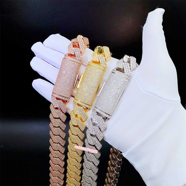 tight heavy men necklace 18-20mm width 8-24inches moissanite and s925 hip hop cuban chain iced out cuban link chain men, Silver
tight heavy men necklace 18-20mm width 8-24inches moissanite and s925 hip hop cuban chain iced out cuban link chain men, Silver