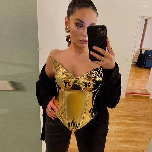 women's tanks women shiny gold silver corsets bustiers party pu leather crown girdle slimming waist low-cut corset curve shaper, White
women's tanks women shiny gold silver corsets bustiers party pu leather crown girdle slimming waist low-cut corset curve shaper, White