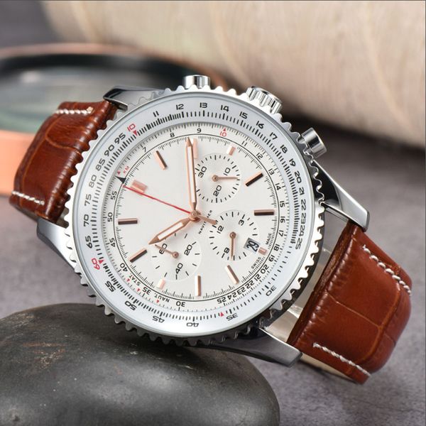 2023 new men's quartz watch leather strap blue black sapphire watch super luminous montre de luxe belt watches rg0h8, Slivery;brown
2023 new men's quartz watch leather strap blue black sapphire watch super luminous montre de luxe belt watches rg0h8, Slivery;brown