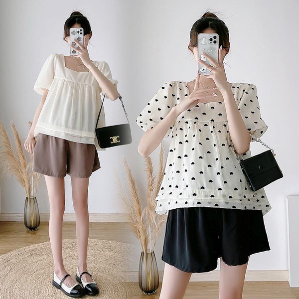 sleep lounge maternity summer sets pregnancy clothes for pregnant women square collar folds chiffon shorts 2 pieces suits 230419, White
sleep lounge maternity summer sets pregnancy clothes for pregnant women square collar folds chiffon shorts 2 pieces suits 230419, White