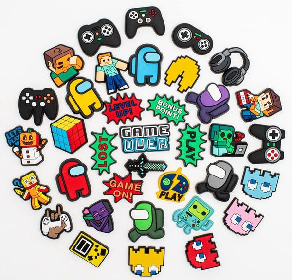 shoe parts accessories video game croc charms for pvc decorations fit clog pins bracelets wristband kids boys girls adts birthday 7881506, White;pink
shoe parts accessories video game croc charms for pvc decorations fit clog pins bracelets wristband kids boys girls adts birthday 7881506, White;pink