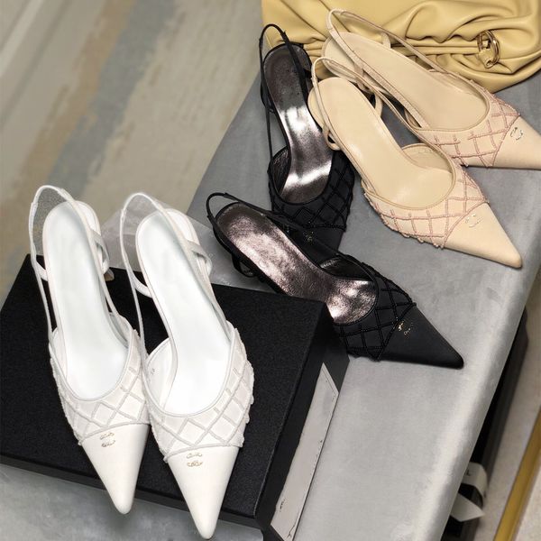 bicolor leather pumps mitten heel sandal chanl interlocking c crystal slingbacks paris cha pointed toe bow chain two-tone mules slides beads, Black
bicolor leather pumps mitten heel sandal chanl interlocking c crystal slingbacks paris cha pointed toe bow chain two-tone mules slides beads, Black