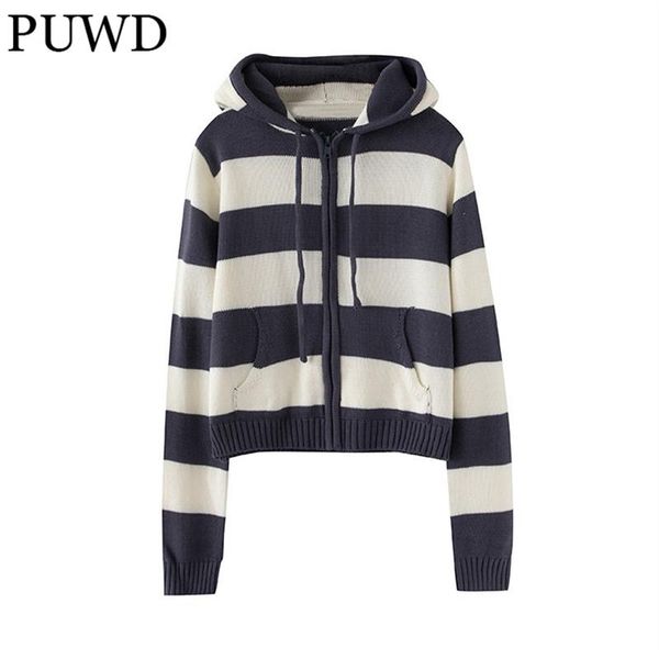 sweaters puwd casual women striped hooded cardigan sweater 2022 autumn fashion ladies pocket knitwear girls chic knitted outwear, White;black
sweaters puwd casual women striped hooded cardigan sweater 2022 autumn fashion ladies pocket knitwear girls chic knitted outwear, White;black