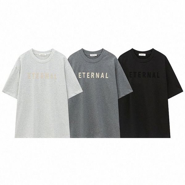 eternal flocking letter short sleeve 2023 summer new double yarn cotton size fog tide brand t-shirt r3pi#, White;black
eternal flocking letter short sleeve 2023 summer new double yarn cotton size fog tide brand t-shirt r3pi#, White;black