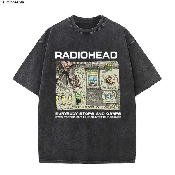 men's t-shirts streetwear tshirt men hip hop radiohead print t shirt harajuku cotton summer short sleeve tshirt black vintage washed te, White;black 
men's t-shirts streetwear tshirt men hip hop radiohead print t shirt harajuku cotton summer short sleeve tshirt black vintage washed te, White;black