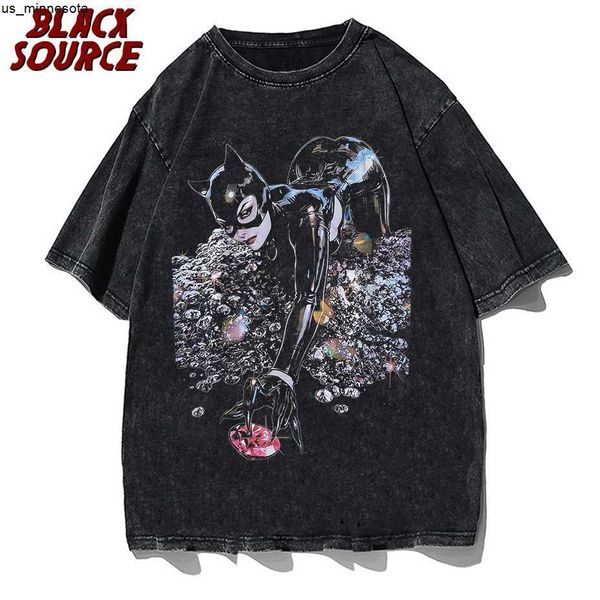 men's t-shirts distressed punk t shirt men streetwear hip hop uniform girl graphics print tshirt 2022 men harajuku summer short sleeve, White;black
men's t-shirts distressed punk t shirt men streetwear hip hop uniform girl graphics print tshirt 2022 men harajuku summer short sleeve, White;black