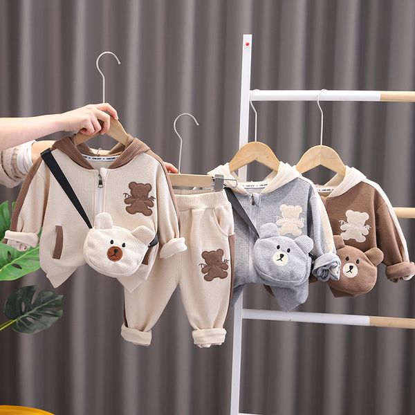 Toddler Baby Girl Clothes Set Kids Boys Outfit Coats Pants Bag 3pcs Boys Clothes Set Spring Children Tracksuits, Brown
Toddler Baby Girl Clothes Set Kids Boys Outfit Coats Pants Bag 3pcs Boys Clothes Set Spring Children Tracksuits, Brown