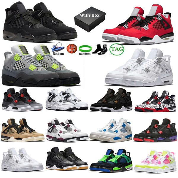 4 basketball shoes men women 4s military black cat bred unc white cement white oreo pure money metallic purple outdoor sports sneakers
4 basketball shoes men women 4s military black cat bred unc white cement white oreo pure money metallic purple outdoor sports sneakers