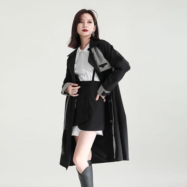 women's jackets 2023black windbreaker coat women's autumn design sense plaid color contrast loose midlength 230418, Black;brown
women's jackets 2023black windbreaker coat women's autumn design sense plaid color contrast loose midlength 230418, Black;brown