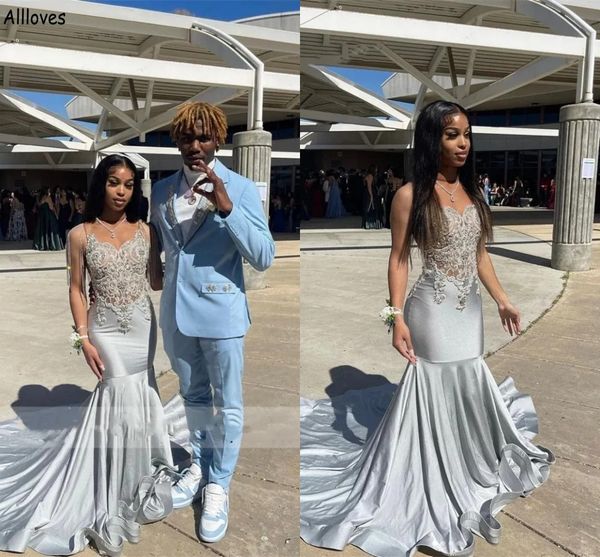 silver african girls plus size mermaid prom dresses sheer neck appliqued lace beaded formal party gowns trumpet long special occasion evenin, Black
silver african girls plus size mermaid prom dresses sheer neck appliqued lace beaded formal party gowns trumpet long special occasion evenin, Black