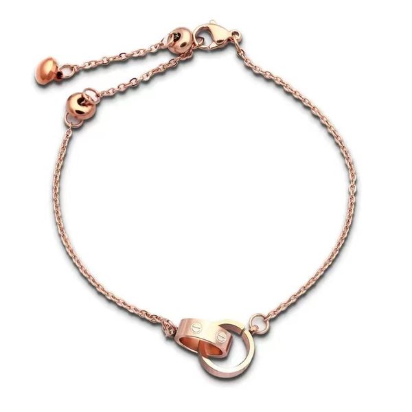 luxury fashion brand hand rope bracelets bangle small double ring titanium steel 18k rose gold women love couple bracelet, Golden;silver
luxury fashion brand hand rope bracelets bangle small double ring titanium steel 18k rose gold women love couple bracelet, Golden;silver