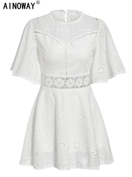 dresses backless cotton lace women half sleeve beach bohemian mini dress laies hollow out oneck boho white dresses, Black;gray
dresses backless cotton lace women half sleeve beach bohemian mini dress laies hollow out oneck boho white dresses, Black;gray