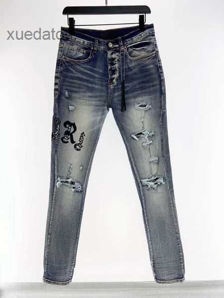 men's jeans designers jean 2023 hombre trousers men embroidery patchwork ripped for trend brand motorcycle pant mens skinny 5 ds2q, Blue
men's jeans designers jean 2023 hombre trousers men embroidery patchwork ripped for trend brand motorcycle pant mens skinny 5 ds2q, Blue