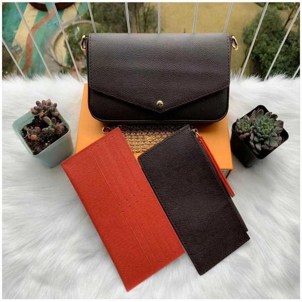 female 3 pcs set designer handbags women chain shoulder bags evening messenger bag handbag purse tote with box203v, Red;black
female 3 pcs set designer handbags women chain shoulder bags evening messenger bag handbag purse tote with box203v, Red;black