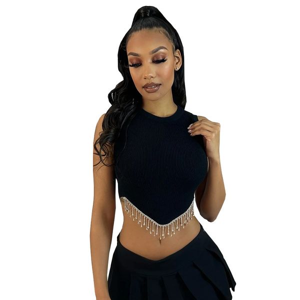 new designer tank summer women sleeveless solid chains tees casual black white pullover crop y2k streetwear bulk items wholesale clothes 9
new designer tank summer women sleeveless solid chains tees casual black white pullover crop y2k streetwear bulk items wholesale clothes 9