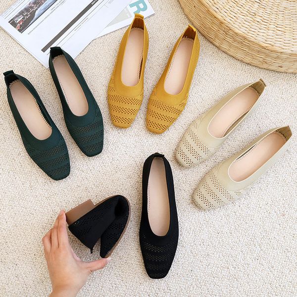 sandals 2023 hollow out boat shoes mesh ballet flat breathable square toe stretch fabric daily loafers driving shoe footwear 230419, Black
sandals 2023 hollow out boat shoes mesh ballet flat breathable square toe stretch fabric daily loafers driving shoe footwear 230419, Black